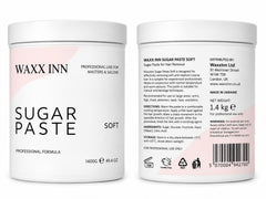 Waxx Inn Sugar Paste Soft 1.4kg – Front and back label view