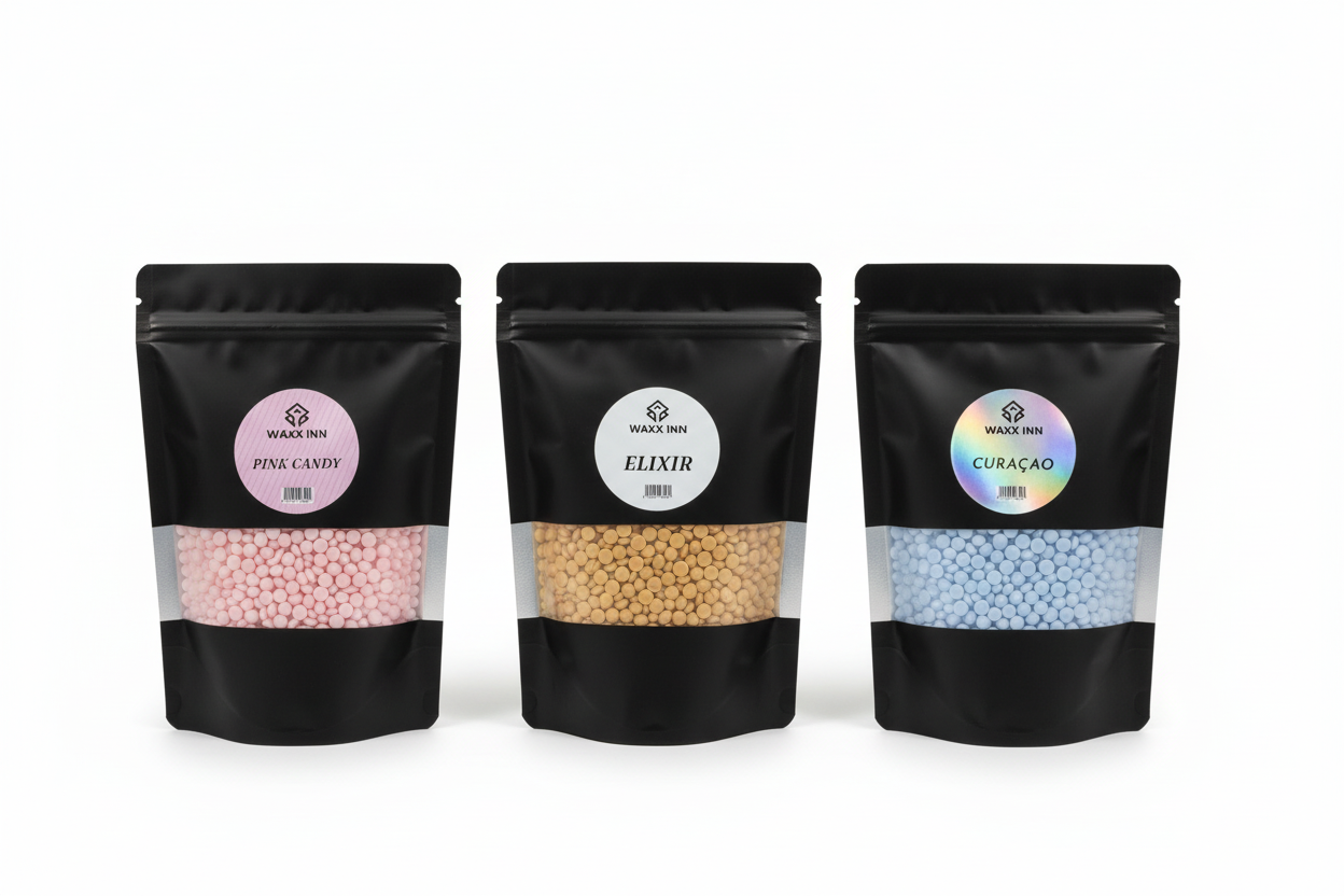 All three wax samples together