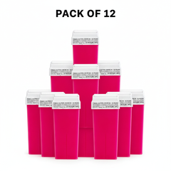 Pack of 12 Waxx Inn Fuchsia Roll-on Wax Cartridges 100ml