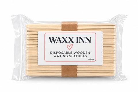 Waxx Inn Disposable Wooden Waxing Spatulas 100 pack